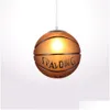 Lampes suspendues Styles de basket-ball de football suspendu plafonnier luminaire décoratif restaurant chambre salon cuisine café boutique D Dhzbo