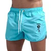 Men's Shorts Summer Men Beach Brand Men's Stretch Swim Trunks Quick Dry Drawstring Boxer Briefs Training Short Mens Print