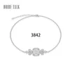 Pulseras con dijes de Zirconia cúbica para mujer, elegante cadena coreana, pulsera con cierre de langosta, joyería de moda, regalo de fiesta de cumpleaños