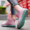 Boots Rain Fashion Rain Boots Galoshes Women Ladies Walking Non-Slip Cracking Onboots Rainboots Female Home Garden Boots 230203