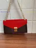 Original de haute qualité Designer sacs à main de luxe sacs à main PALLAS CHAIN sac femmes marque fourre-tout fleur sac à bandoulière en cuir véritable sacs à bandoulière