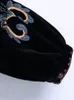 レディーススーツブレザーkpytomoa女性ファッションコントラスト刺繍ベルベット作物オープンブレザーコートヴィンテージロングスリーブ女性アウターウェアシックベステフェム230202