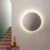 Wall Lamp Space Bump Crater Decorative Atmosphere Villa Bedroom Simulation Moon Sconce Creative Entrance Door White LED Lighting