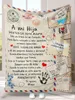 Blankets Fleece Blanket To My Daughter Son Granddaughter From Mom Dad Spanish Version Sofa Throw Birthday 's Day Gifts