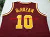 Custom Men Youth women Vintage RARE usc Trojans DeRozan Basketball Jersey Taglia S-4XL 5XL o personalizzato qualsiasi nome o numero di maglia