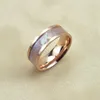 Anéis de casamento Jóias de moda de casca de aço inoxidável para homens e homens presentes de noivado de homens 8 mm tamanho6-13