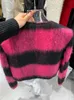 Kurtki damskie High Street EST FW Designer Fashion Women Contrast Single Beroed Wool Short Jacket 230203