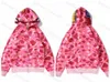 5A 2023 мужские женские дизайнерские камуфляжные толстовки мода pa печать ape wgm толстовка с капюшоном париж кардиган классический зимний плюшевый свитер