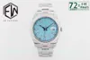 EW Watch Diameter 41 mm met 3235 bewegingskinetische energie -opslag tot 72 uur Sapphire Mirror Polished Pin Top Zwitsers ijsblauw lumineuze herenontwerper Horloges 2023