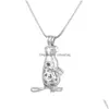 Pendant Necklaces New Style Plated Sliver Pearl 18Kgp Lovely Cute Attractive Jewelry Charms Drop Delivery Pendants Dhzmn