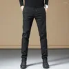 Men's Pants 2023 Spring And Summer Men's Slim Plaid Casual High Quality Stretch Business Length Male Brand