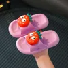 Pantofola Pantofole per bambini Estate Ragazzi e ragazze Carino Fragola Casa Coperta antiscivolo Moda per bambini Genitore-bambino Sandali da spiaggia per bambini PVC 0203