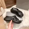 2023 schuimslipper grijze maangrijs mx room klei mannen vrouwen glijbanen onyx oker bot pure aardbruine roet shark's mond plat strand sandalen geen doos 35-43