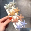 H￥rklipp Barrettes Candy Color Starfish Barrette Hairpin Clip Dukbill Tanded Bobby Pin Lady Accessories Drop Leverans smycken H DHWNM