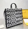 2023 Tote Shopping Bag Borsa a tracolla Messenger Grande lettera Hardware in vera pelle Spalla larga staccabile