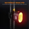 Lights Waterproof USB Headlight Mini Safety Warning Bike Rear White Front Bicycle Lamp Red Taillight Cycling Accessories 0202