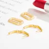 Brincos de garanhão de jóias de ouro de 14k de 14k mulheres finas aros mujer oreja rosa para orecchini 14 k amarelo bizuteria jewelrystud odet22