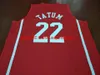 Anpassade män Youth Women Chaminade Jayson Tatum #22 College Basketball Jersey Size S-4XL 5XL eller Custom något namn eller nummer Jersey