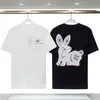 Mens Designer T Shirt Tees Rabbit Print Top Fashion Womens Letter Print Short Sleeve Round Dound Dound Compley XL XXL 3XL