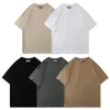 ESS Designer Tide T-Shirts, Brust, Buchstabe, laminierter Druck, kurzärmelig, High Street, lockeres, übergroßes, lässiges T-Shirt, 100 % Baumwolle, Tops für Männer und Frauen, unverzichtbares T-Shirt