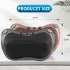 Massaging Neck Pillowws Massage pillow for back neck and shoulders with heating Electric roller massager 230203