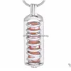 Pendentif Colliers Unique Épée Forme Plaqué Sliver Perle Cage Pendentifs Médaillon DIY Oyster Bijoux Pour Femmesp146 Drop Livraison Dhvcn