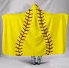 200*150 cm Baseball Fußball Sherpa Handtuch Softball Decke Sport Thema Mit Kapuze Cape Fußball Bade Handtuch Swadding Decken dc276