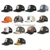 Tapas de pelota Forma animal Capilla de béisbol Baseball Fashion Hat Men Breathable Women Summer Mesh Drop entrega Accesorios Hats Sc Dhkie