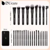 Outils de maquillage DUcare pinceau de maquillage noir professionnel fard à paupières fond de teint poudre doux pinceaux à cheveux synthétiques brochas maquillaje 230203