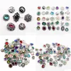 أساور سحر Royalbeier 20pcs/Lot Lot -Rhinestone Styles Metal Sharms 12mm Snap Button Jewelry for Snaps Diy Drop delive dhdbm