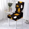 Chair Covers Festival Style Cover Stretch Chairs Halloween Pattern Home For Wedding El Stuhlbezug