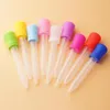 Storage Bottles 10 Pcs Baby Dropper Child Device Silicone Pipette Liquid Food Infant Utensils 5ML