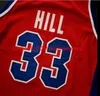 Homens para jovens personalizados Vintage Grant Hill Hill Vintage Red College Basketball Jersey Size S-4xl 5xl ou personalizado qualquer nome ou n￺mero Jersey