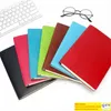 A5A6 PU Leather Colorful Writing Notebook Diary Notepad Travel Journal Office Students Stationery Vintage Notebook 100 Sheets 200 Pages