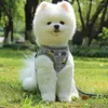 Dog Collars Pet Traction Rope Plaid Square Bra Strap Nylon Net Reflective Vest Puppy Clothes