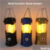 その他の屋外照明伸縮可能なソーラーフレームライトランプMtifunctional LED Cam Light Lantern Emergency Tent Portable Hand Lamp Dr DHXC2