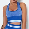 Tanques femininos Sport sem costura sutiã de alto impacto esportes fitness top gin Women ativo usa roupas íntimas respiráveis