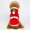 Köpek giyim evcil hayvan Noel oyuncak giyim romanı mercan kadife bipedal