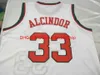 Vintage 1973-74 LEW ALCINDOR #33 Basketballtrikot Größe S-4XL 5XL benutzerdefiniertes beliebiges Namens- und Nummerntrikot