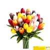 Künstliche Tulpenblume, PU-Tulpenstrauß, Blumen für Party, Zuhause, Hochzeit, Geburtstag, Weihnachten, Dekoration, Geschenk