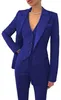 Pantaloni da donna a due pezzi neri 3 pezzi Abiti moda Blazer Set Smoking da sposa Abiti da festa Business Tailleur pantalone causale Set da ufficio formale 230202