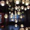 Kroonluchters G4 Beroemd merk LED Crystal Glass Ball Pendant Meteor Regen plafondlicht Meteorische douchetrap Bar Droplight Kroonluchter Dhukkk