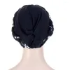 Ethnic Clothing Women's Hair Care Islamic Jersey Head Scarf Milk Silk Muslim Hijab Print Braid Wrap Stretch Turban Hat Chemo Cap