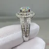 حلقة Solitaire Ring Round Rings على شكل حلقات كاملة AAA CZ 2022 New Fashion Wedding Bands Cessories عالية الجودة للمجوهرات Y2302