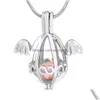 Pendentif Colliers En Gros Mot Style Souhait Espoir Cage En Acier Inoxydable Cadeau D'anniversaire Amour Coeur Forme P157 Drop Delivery Bijoux Penda Dhi7X