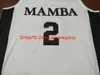 Personalizzato Uomini Giovani donne Rare scollo a V # 2 Mamba Gigi K B College Basketball Jersey S-4XL 5XL personalizzato qualsiasi nome numero maglia