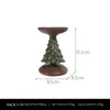 Christmas Decorations Cross-Border Atmosphere Decoration Tree Candle Holder Home Desktop Room Resin Crafts