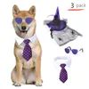 Vestuário para cachorro pet halloween conjunto gato engraçado chapéu triângulo lengo de abóbora acessórios de abóbora filhotes filhotes