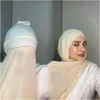 Lenços do capoto de mulheres muçulmanas com chiffon shawl cabeça de cabeça subscarf tampa islã Islã tanque hijab hijab hijab headwrap180 70cm