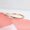 Solitaire Ring S Kadınlar İçin Küçük Kalp Şeklinde Altın Renk Düğün Nişan Dainty Jewellry Zircon Romantik Moda Takı KBR014-M Y2302